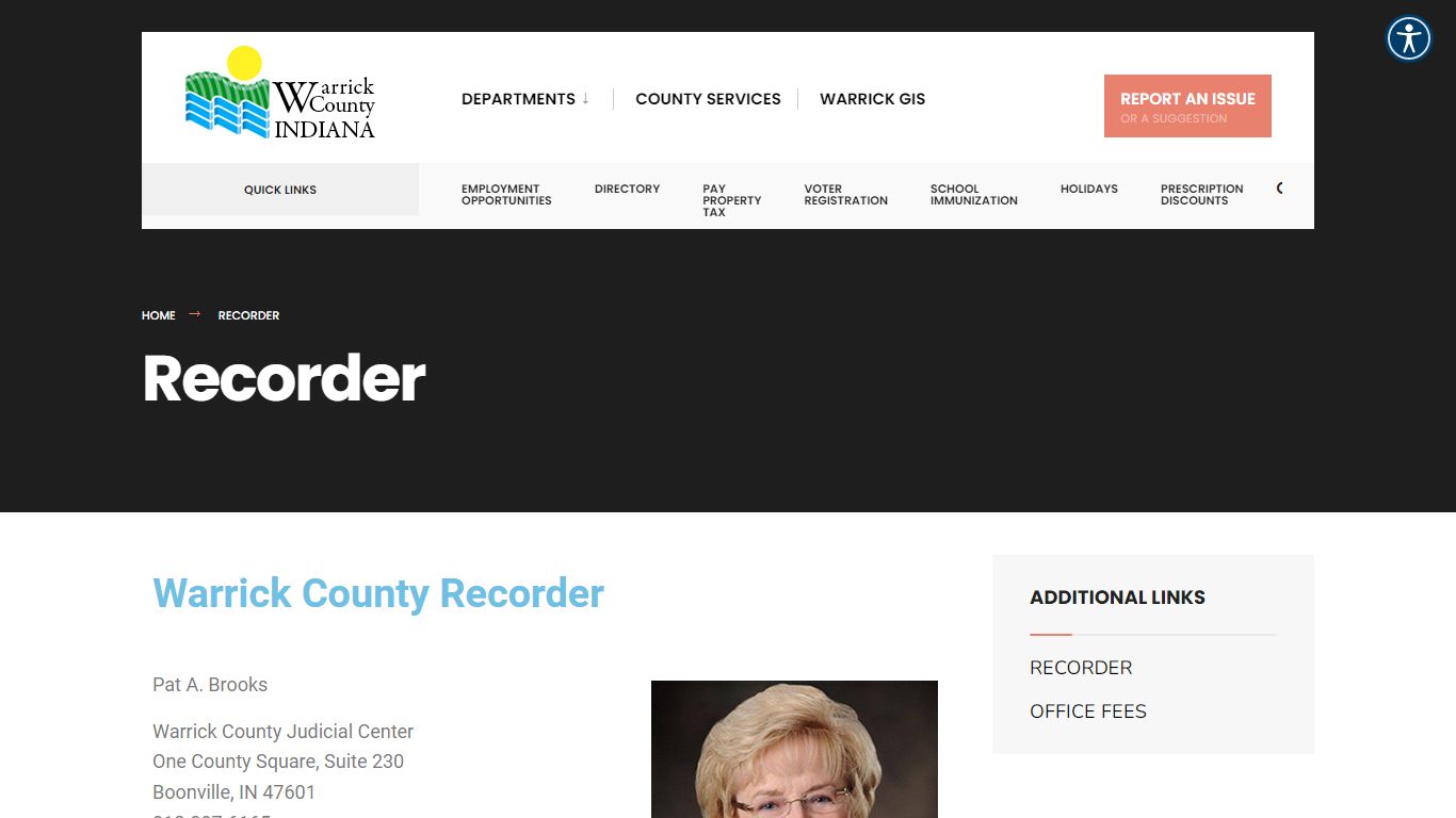 Recorder – Warrick County